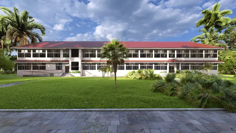 College Dormitory — 3D view