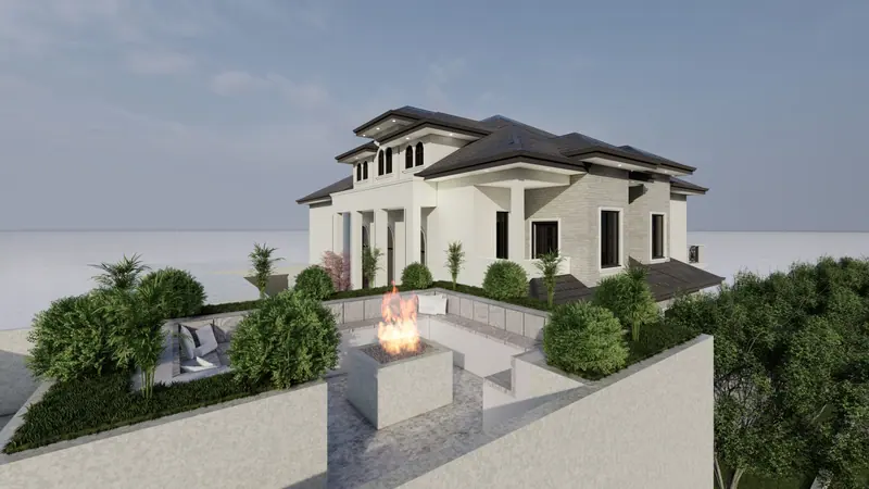 Demerara Estates Landscaping — 3D view