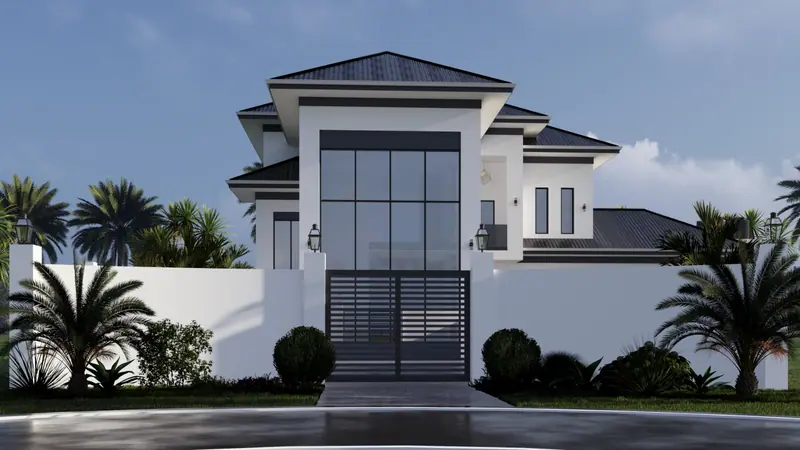 East Bank Demerara Residence — 3D view