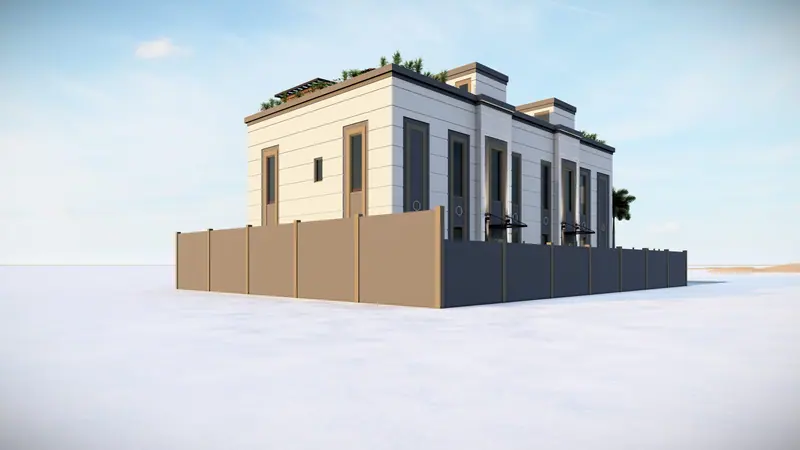 Mon Repos Apartment Building — 3D view